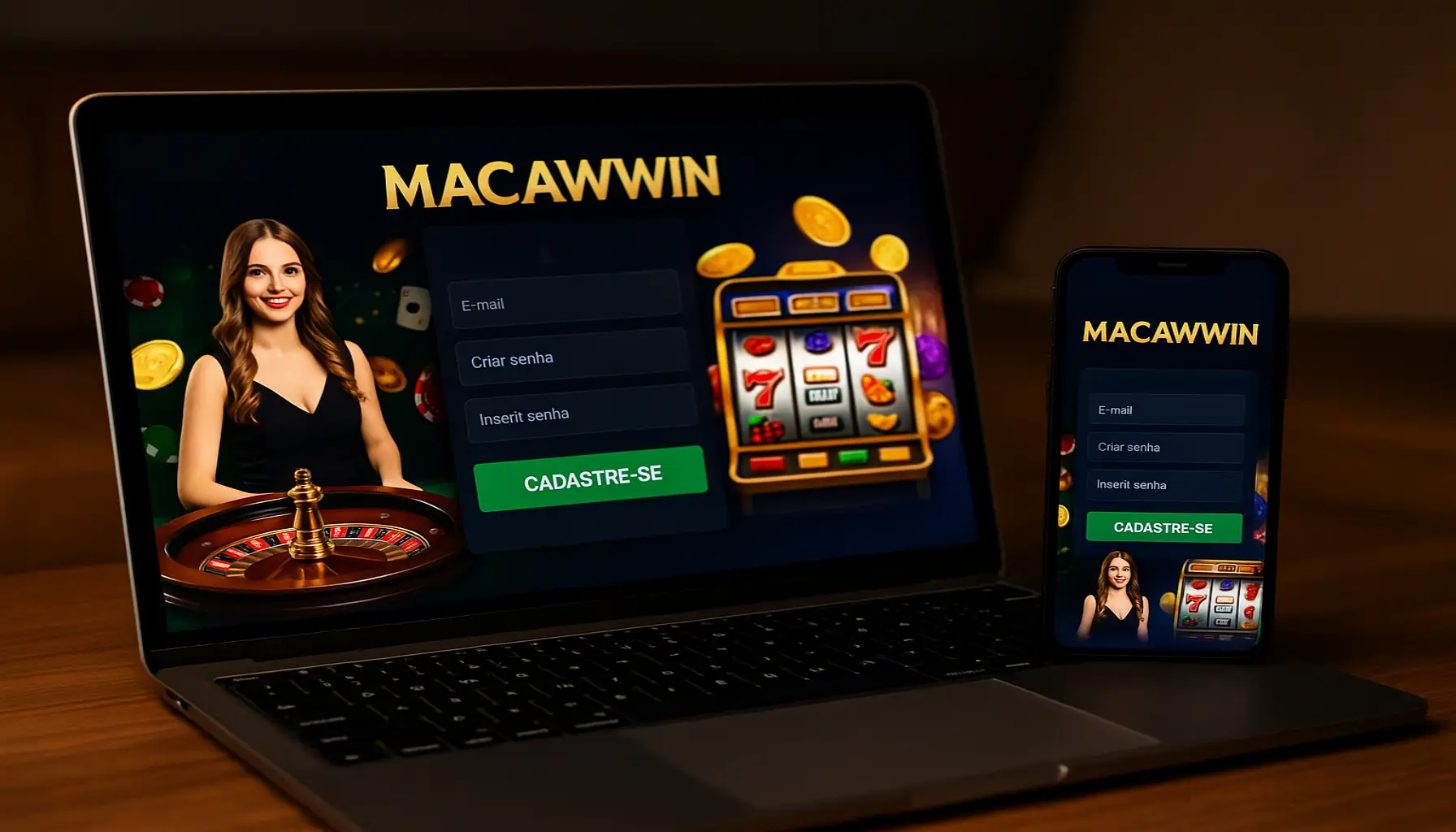 Não Perca tempo, o rRgistro na site MACAWWIN